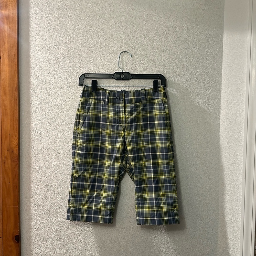 Nike tour performance dry fit plaid shorts